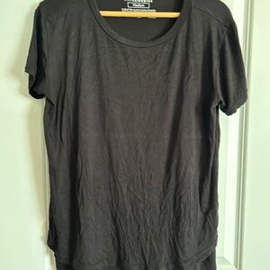 Little Sleepies Women's Black Short Sleeve Nursing Tee